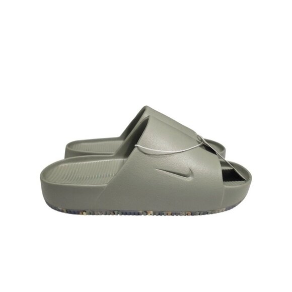 Nike Calm Slide Mens 9 Womens 10 Light Army Slip On Sandal Flip Flop FD4116 301 - Picture 4 of 6